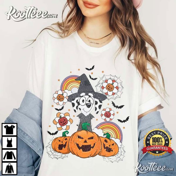 Bluey Halloween Chloe And Pumpkin T-Shirt