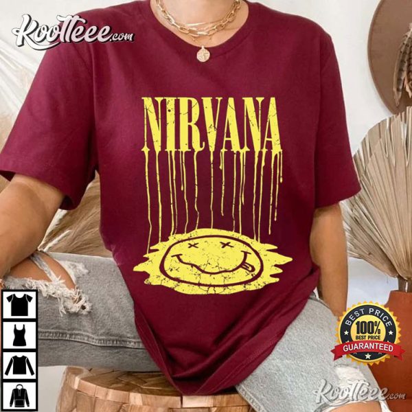 Nirvana Melted Smiley Face Best T-Shirt