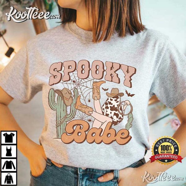 Spooky Babe Western Halloween T-Shirt