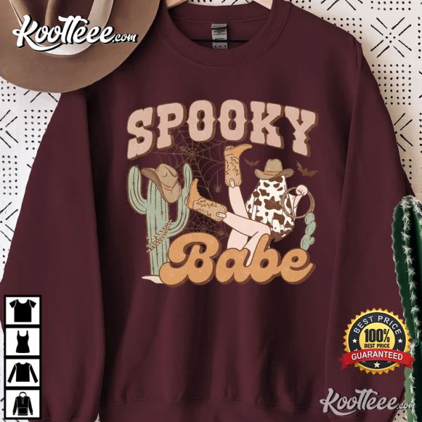 Spooky Babe Western Halloween T-Shirt