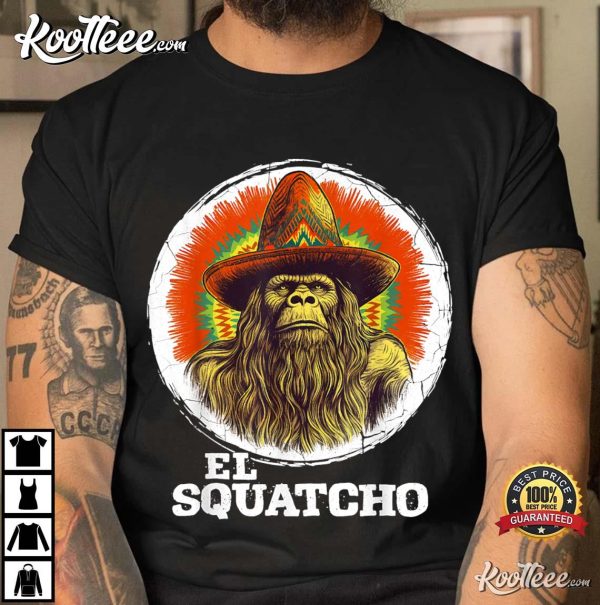 El Squatcho Portrait T-Shirt