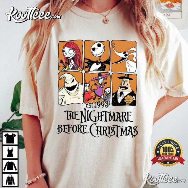 The Nightmare Before Christmas Characters Comfort Colors T-Shirt