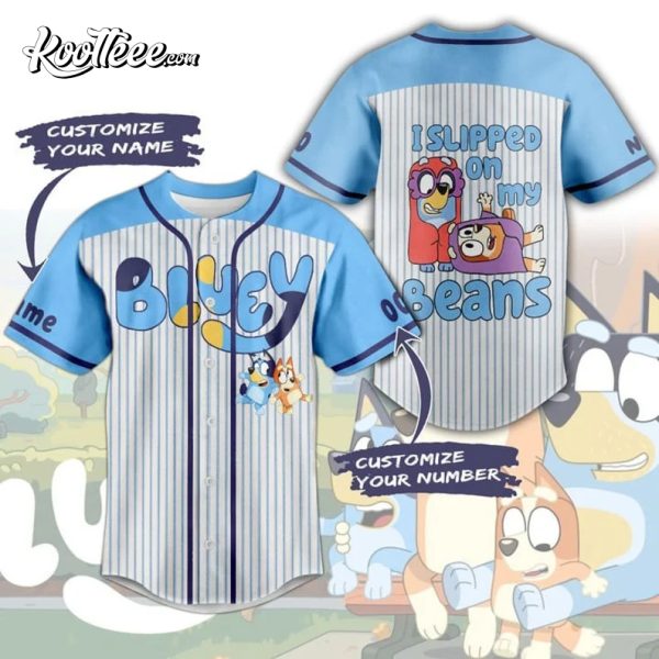 Bluey Custom Name Baseball Shirt