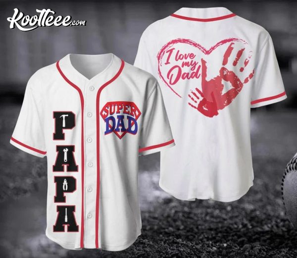 Super Dad Gift For Dad Father’s day Gift Baseball Jersey