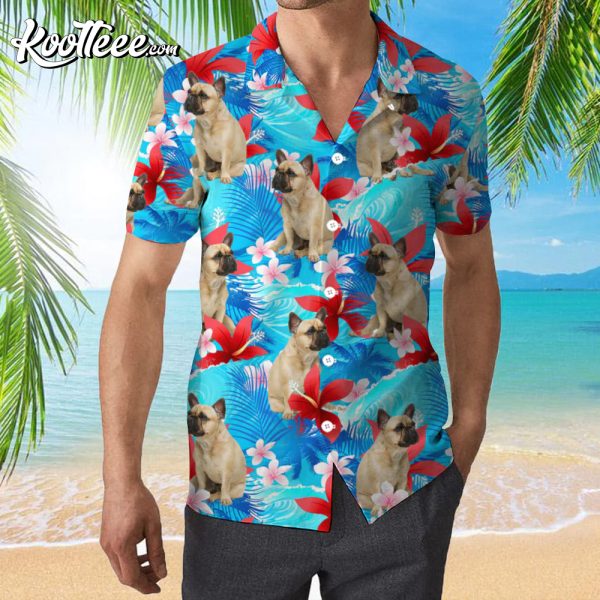 French Bulldog Summer Beach Pattern Hawaiian Shirt