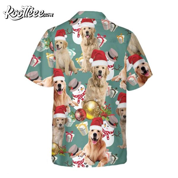 Golden Retriever Celebrate Christmas Hawaiian Shirt