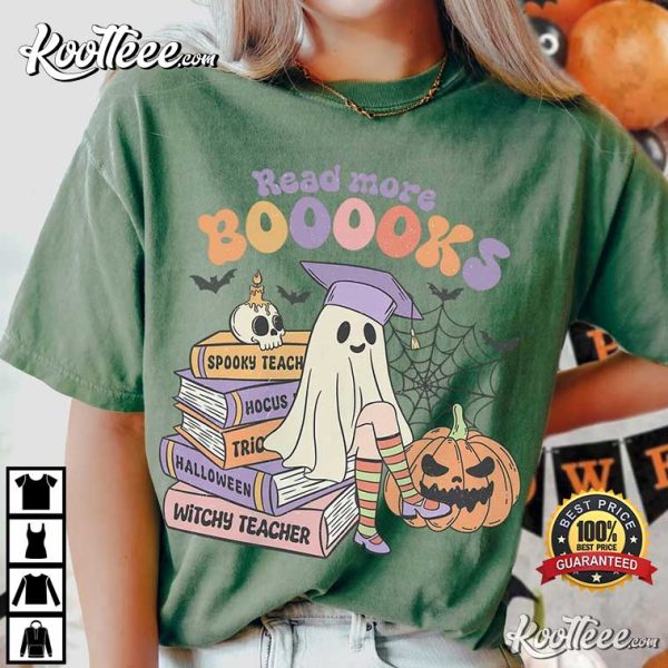Ghost Read More Books Spooky Comfort Colors Shirt