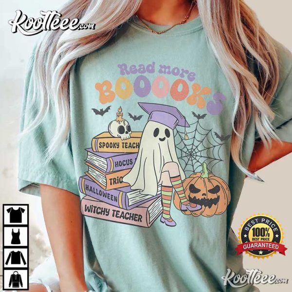 Ghost Read More Books Spooky Comfort Colors Shirt