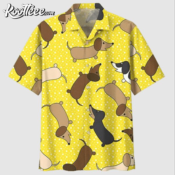 Dachshund Dog Lover Trendy Hawaiian Shirt