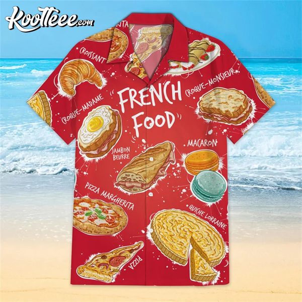 French Food Crack Bread Hawaiian Shirt And Shorts