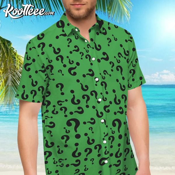 Riddler Batman Supervillain Green Hawaiian Shirt And Shorts