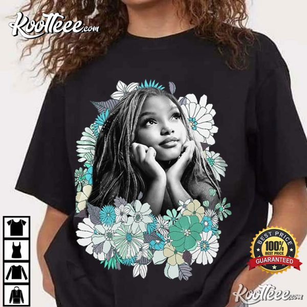 Halle Bailey Floral Merch T-Shirt