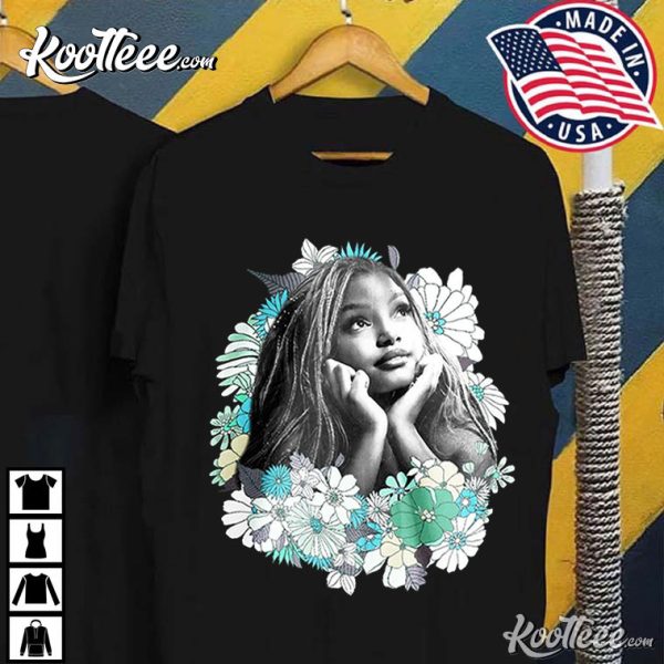 Halle Bailey Floral Merch T-Shirt