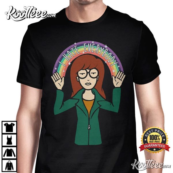 Daria Morgendorffer I Hate Everybody MTV Beavis and Butt-Head T-Shirt