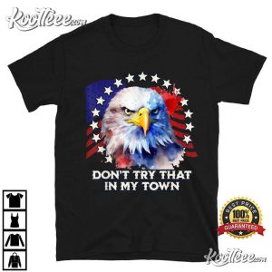 The Flag Shirt America and Eagle Head Sublimation Men's Tee M / White