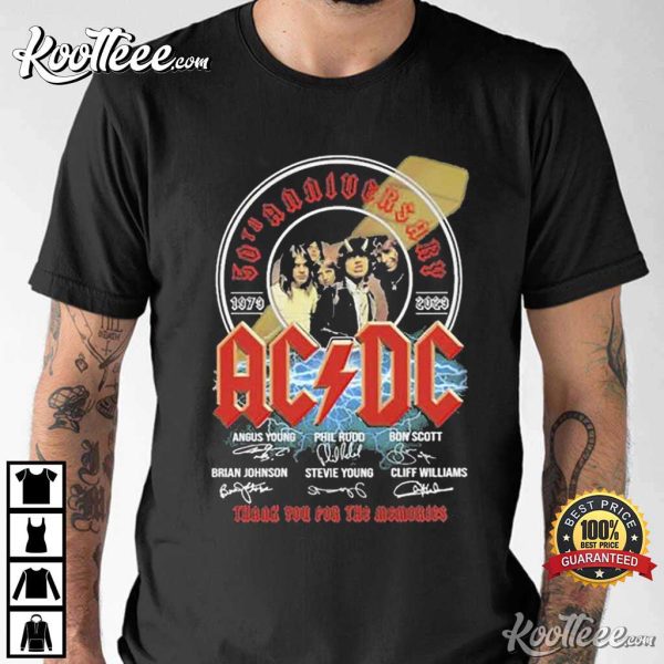 ACDC Band 50th Anniversary 1979-2023 T-Shirt
