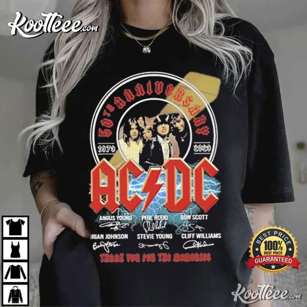 ACDC Band 50th Anniversary 1979-2023 T-Shirt