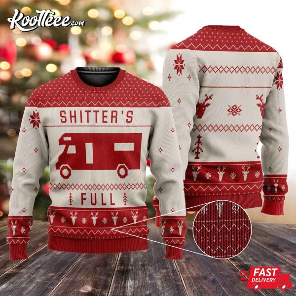 Shitters Full Christmas Gift Ugly Sweater