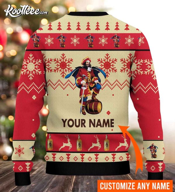 Captain Morgan Ugly Christmas Personalized Sweater