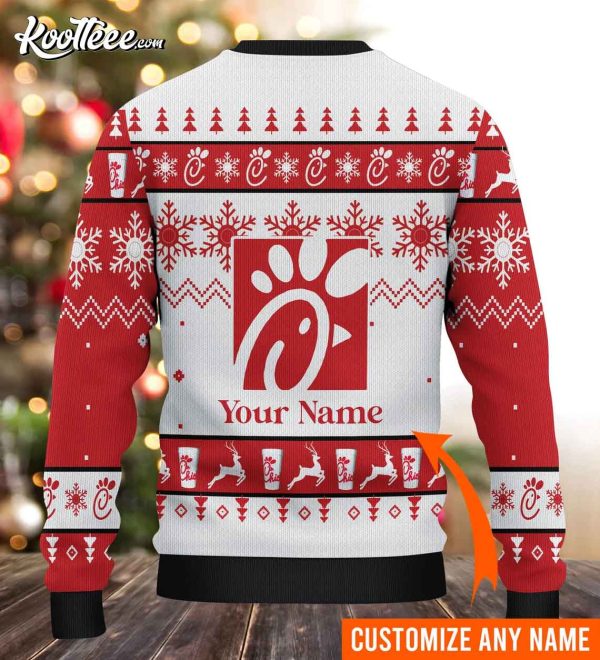 Chick Fil A Ugly Christmas Personalized Sweater