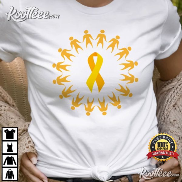 Childhood Cancer Awareness Gold Ribbon T-Shirt