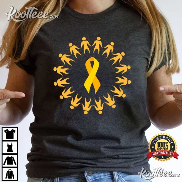 Childhood Cancer Awareness Gold Ribbon T-Shirt