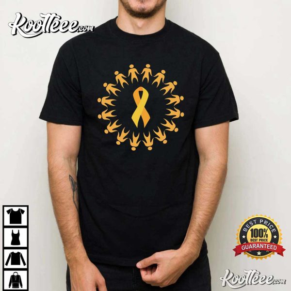 Childhood Cancer Awareness Gold Ribbon T-Shirt