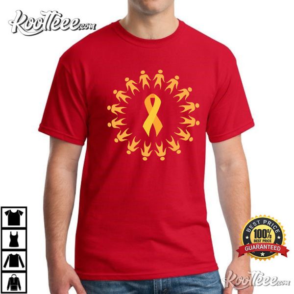 Childhood Cancer Awareness Gold Ribbon T-Shirt