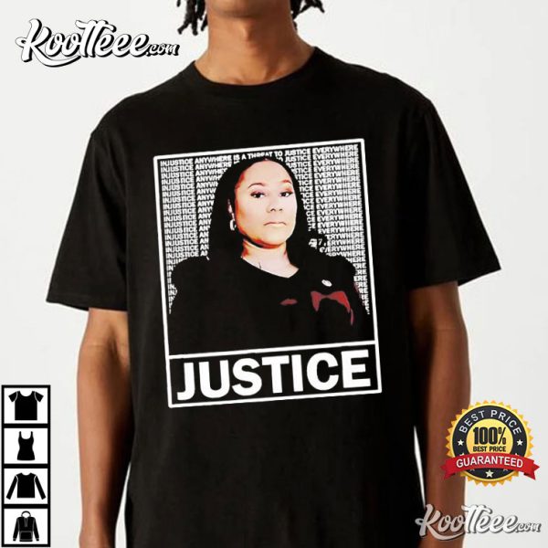 Fani Willis District Attorney Seeks Justice T-Shirt