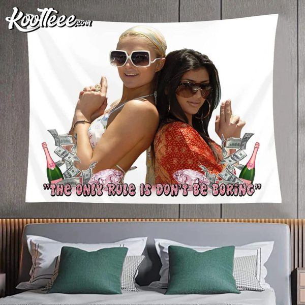 Kardashian Don’t Be Boring Meme Wall Tapestry