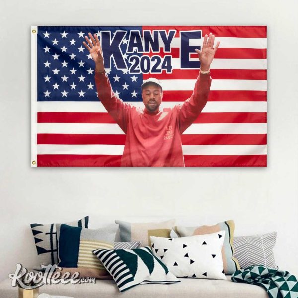 Kanye 2024 America Flag Wall Tapestry
