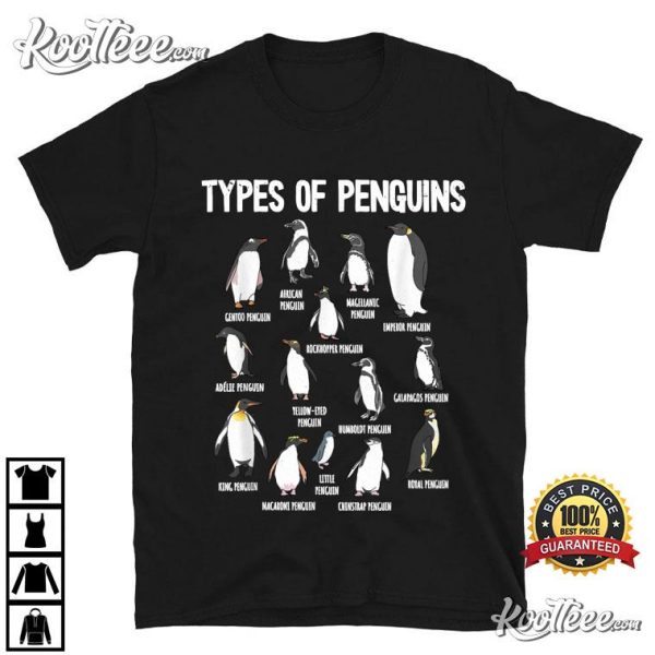 Penguin Lover Types Of Penguins T-Shirt