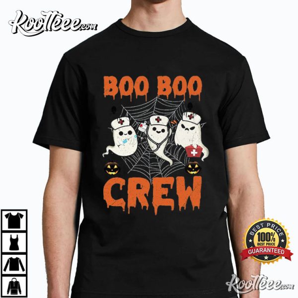 Nurses Boo Boo Crew Halloween T-Shirt