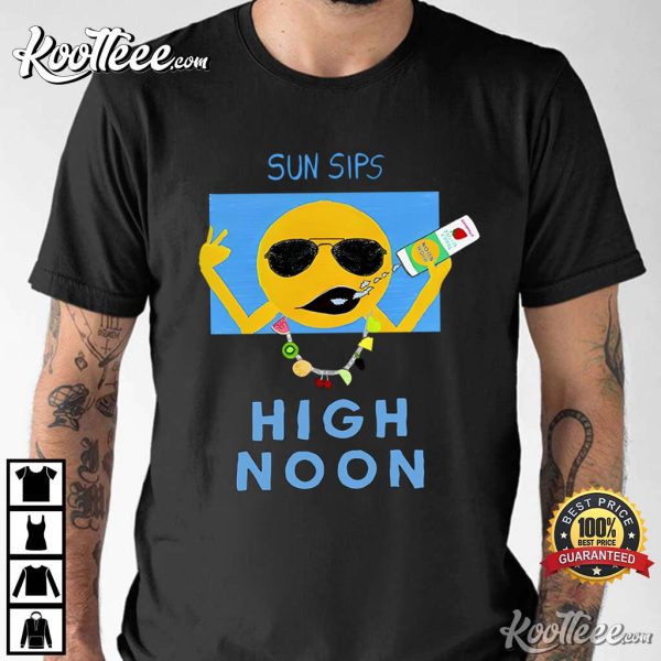 Dave Portnoy Wearing Sun Sips High Noon T-Shirt