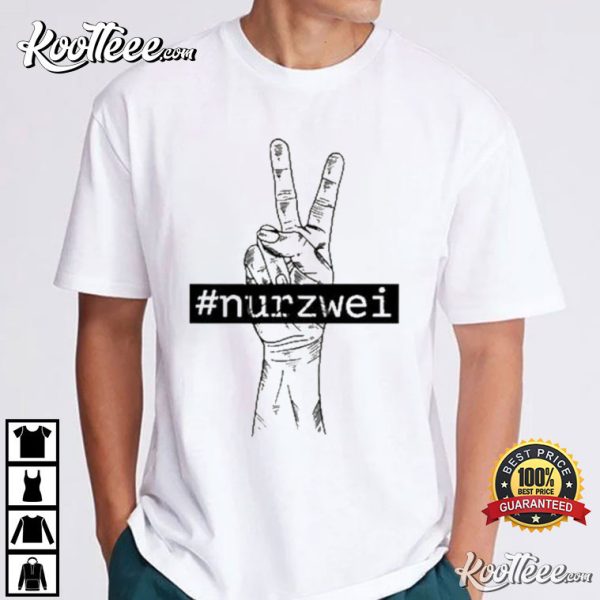 Hashtag Nurzwei Schwarz Herren T-Shirt