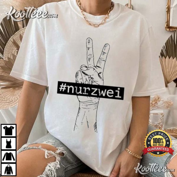 Hashtag Nurzwei Schwarz Herren T-Shirt