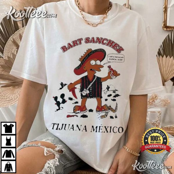 The Simpsons Bart Sanchez Tijuana Mexico T-Shirt