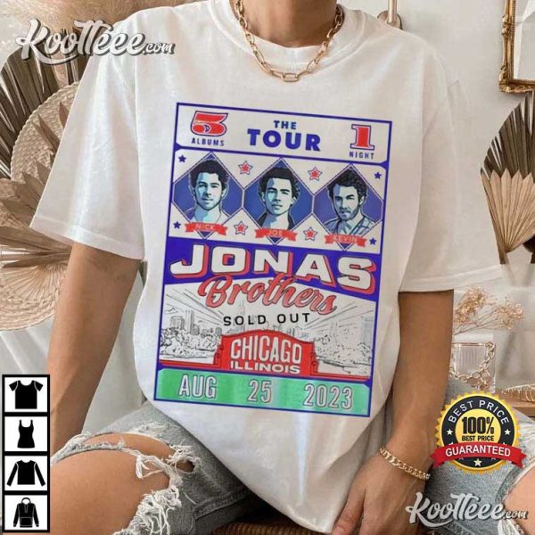 2023 Jonas Brothers Concert Chicago T-Shirt
