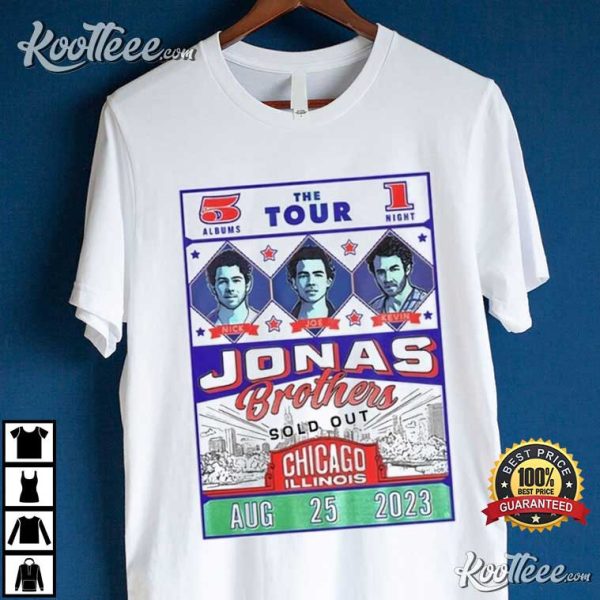 2023 Jonas Brothers Concert Chicago T-Shirt