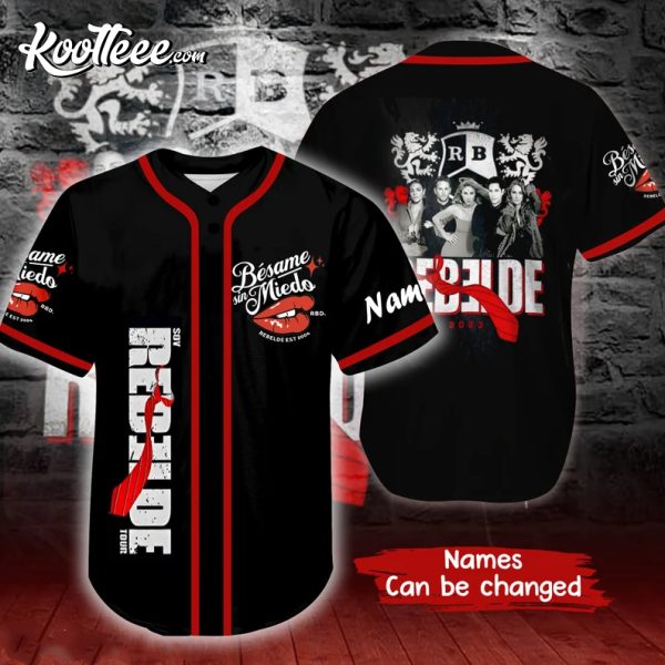 Rebelde RBD Touring Fans Gift Custom Baseball Jersey