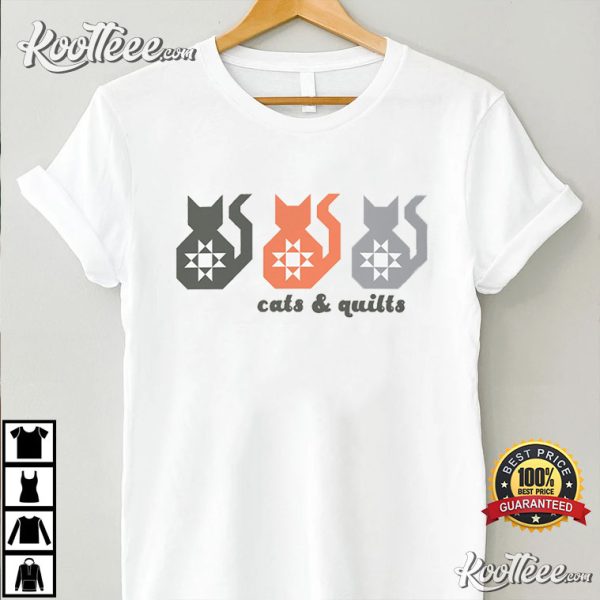 Cats And Quilts Cat Lover T-Shirt