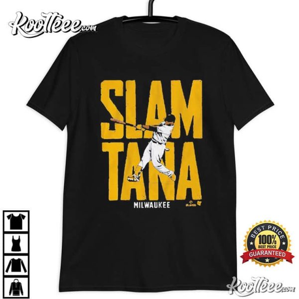 Carlos Santana Slamtana Milwaukee Brewers T-Shirt
