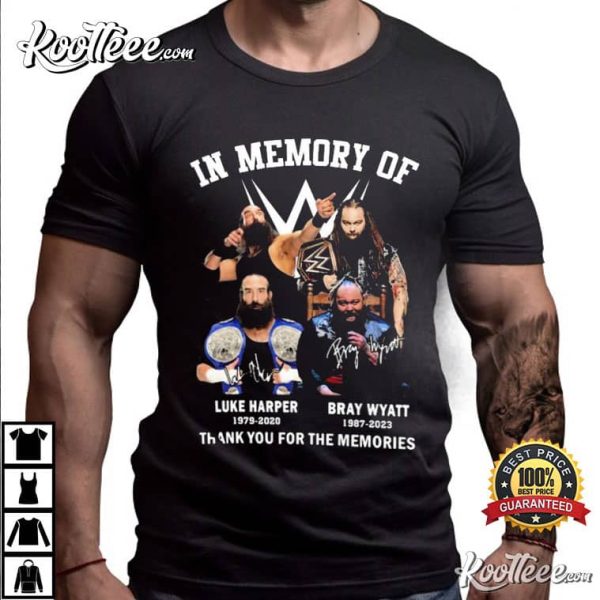 In Memory Of Bray Wyatt Luke Harper WWE T-Shirt