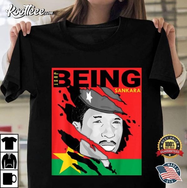 Just Being Thomas Sankara Burkina Faso Flag T-Shirt