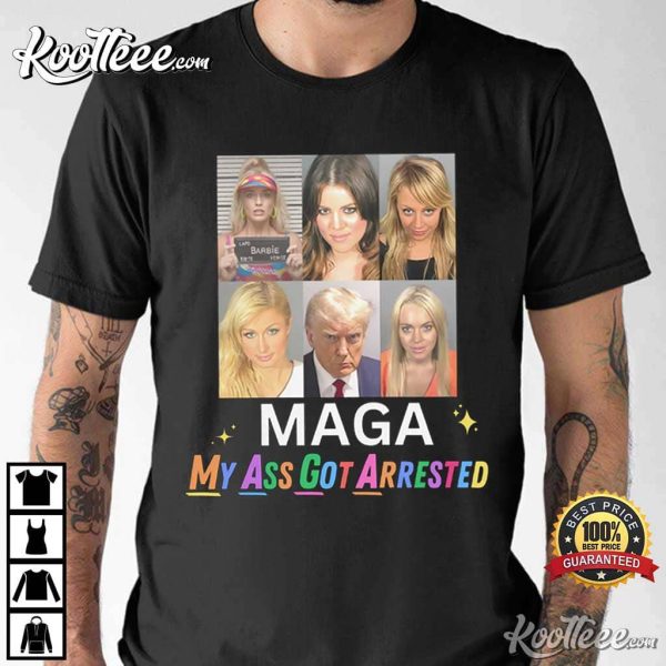 MAGA My Ass Got Arrested Trump Mugshot T-Shirt