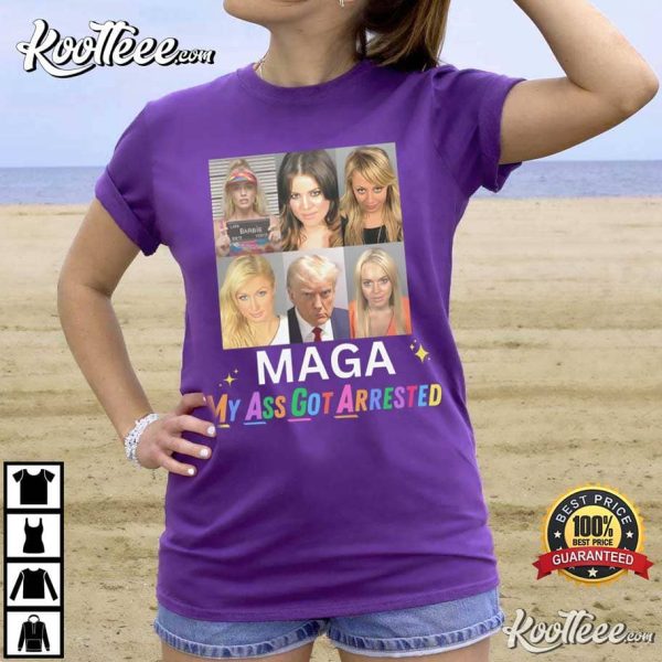 MAGA My Ass Got Arrested Trump Mugshot T-Shirt