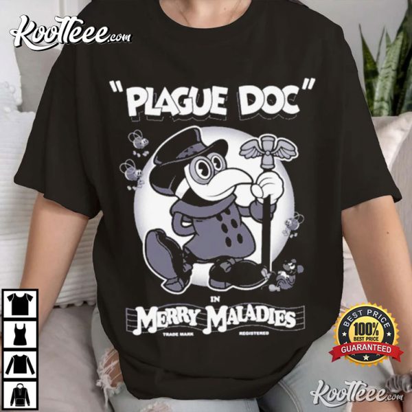 Plague Doctor In Merry Maladies Cartoon Rubber Hose T-Shirt