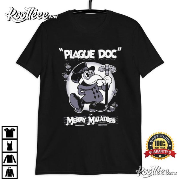 Plague Doctor In Merry Maladies Cartoon Rubber Hose T-Shirt
