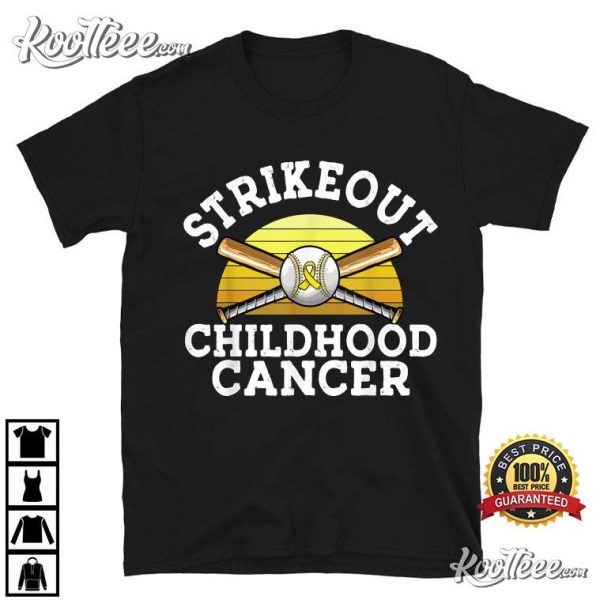 Strikeout Childhood Cancer Awareness T-Shirt
