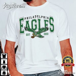 Eagles Football Unisex Tee Shirt Front and Back Print 